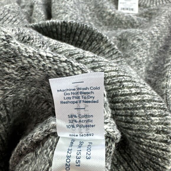 Marine Layer Sweater Womens XL Alma Puff Sleeve Charcoal Grey Pullover Comfort - Picture 7 of 11